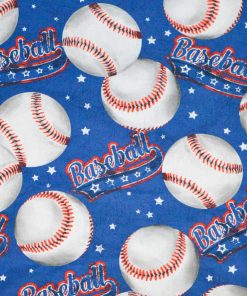 Americana Baseball Novelty Cotton Fabric