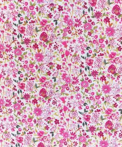 Pink Mini Scattered Floral Quilt Cotton Fabric by Keepsake Calico
