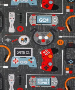 Game On Super Snuggle Flannel Fabric - 1