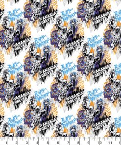 Black Panther Wakanda Grafitti Cotton Fabric