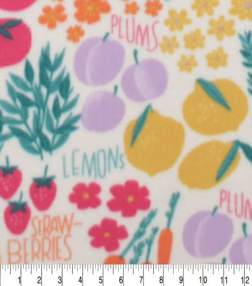 Veggies Blizzard Fleece Fabric - Image 3
