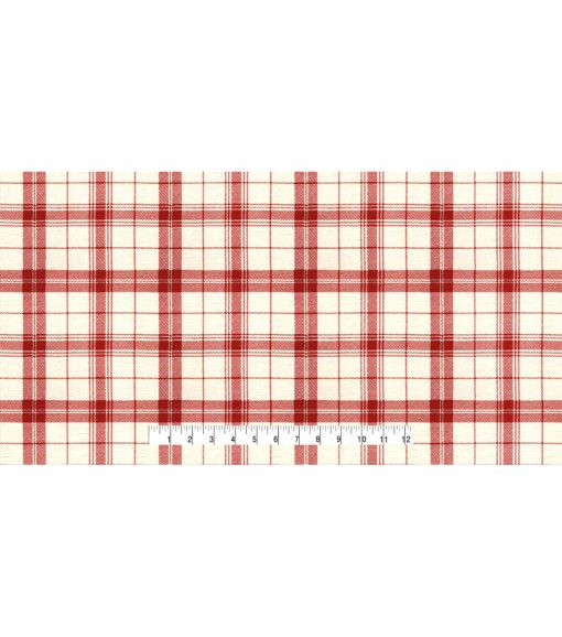Plaid Red 108 Wide Flannel Fabric - Image 4