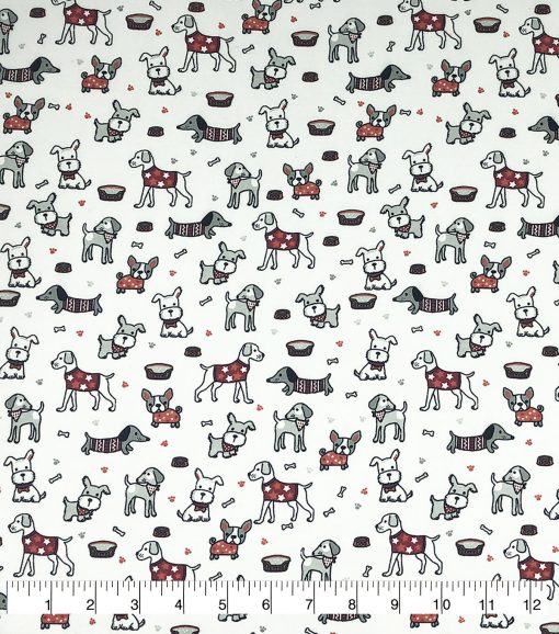 Little Dogs Super Snuggle Flannel Fabric - Image 2