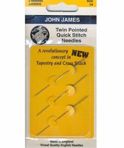 John James Twin Pointed Quick Stitch Needles Size 28