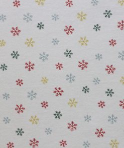 Snow on White Super Snuggle Christmas Flannel Fabric by POP!