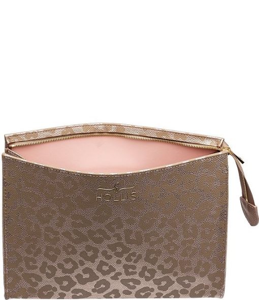 Vegan Leather Leopard Accessory Pouch - Image 2
