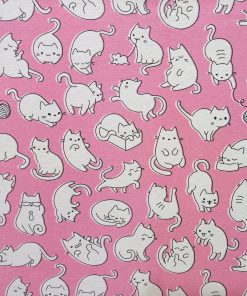 Playful Cats Super Snuggle Flannel Fabric
