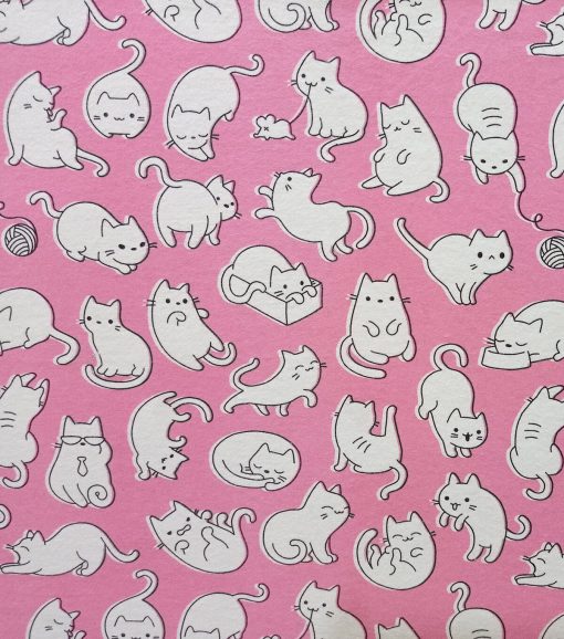 Playful Cats Super Snuggle Flannel Fabric