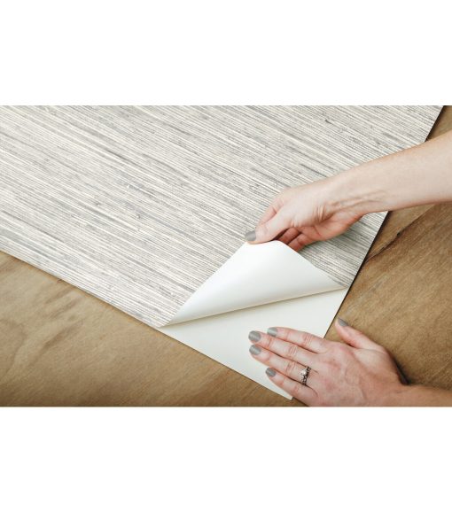 York Wallcoverings Wallpaper Grey Grasscloth - Image 8
