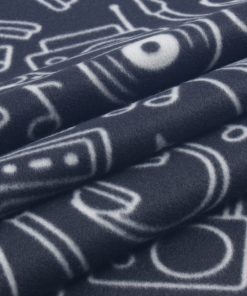 Instrument Toss Blizzard Prints Fleece Fabric