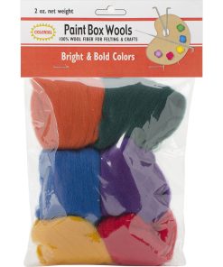 Colonial 6pk Bright   Bold Paint Box Wools