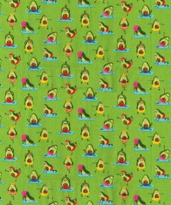 Fabric Traditions Avocado Yoga Novelty Cotton Fabric