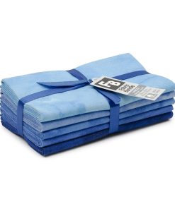 18 x 21 Blue Textured Cotton Fabric Quarters 5ct by Keepsake Calico