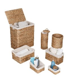 Honey Can Do 18.5 x 22 Natural Water Hyacinth Storage Baskets 7ct