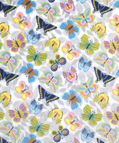Butterfly Leaves Sew Lush Fleece Fabric