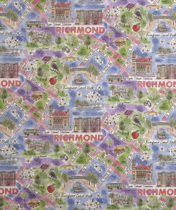 Richmond Virginia City Pride Cotton Fabric