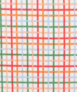 Blue Grid Plaid Anti Pill Plush Fleece Fabric