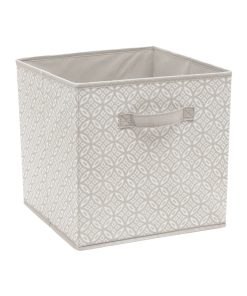 Simplify 12 Gray Boho Collapsible Storage Cube