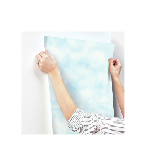 RoomMates Wallpaper Blue Cloud - Image 8