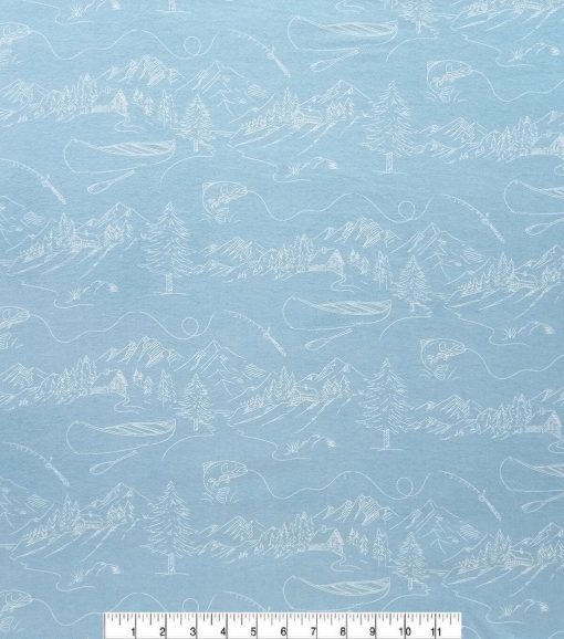 Super Snuggle Sketch Wilderness Flannel Fabric - Image 2