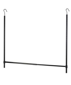 Honey Can Do 23 x 35 Black Clothes Hanging Closet Rod
