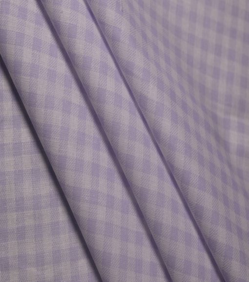 Purple Gingham Easter Cotton Fabric - Image 3