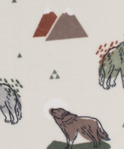 Wolves   Mountains Anti Pill Fleece Fabric