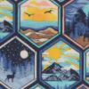 Wilderness Badges Anti Pill Fleece Fabric