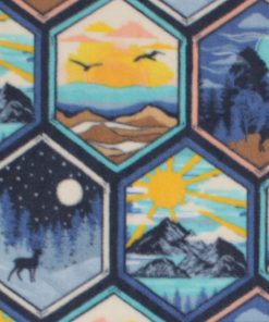 Wilderness Badges Anti Pill Fleece Fabric