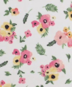 Spring Floral Anti Pill Fleece Fabric