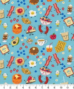 Fabric Traditions Novelty Cotton Fabric Breakfast Fun