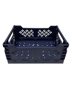 9 x 7 Plastic Collapsible Storage Crate by Top Notch