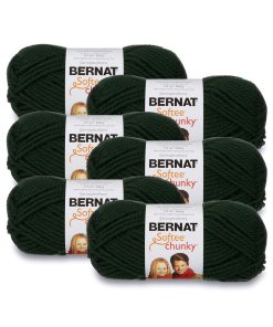 Bernat Softee Chunky 108yds Super Bulky Acrylic Yarn 6 Bundle