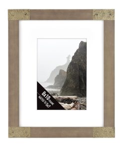 8 x 10 Matted to 5 x 7 Rustic Gray Tabletop Picture Frame by Hudson 43