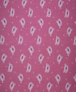 Barnyard Pigs on Pink Cotton Fabric by Quilter s Showcase
