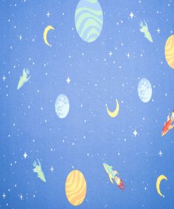 Super Snuggle Pixal Space Icons Flannel Fabric