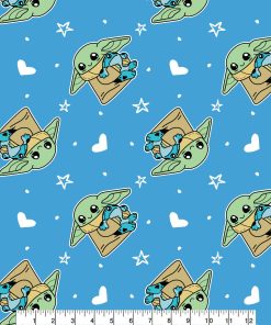 Mandalorian Child Frog Clud Fleece Fabric