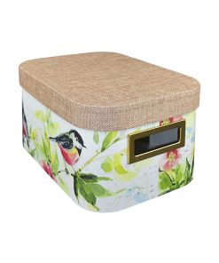 11 Butterfly   Bird Oval Lidded Box With Cutout Handles by Place   Time