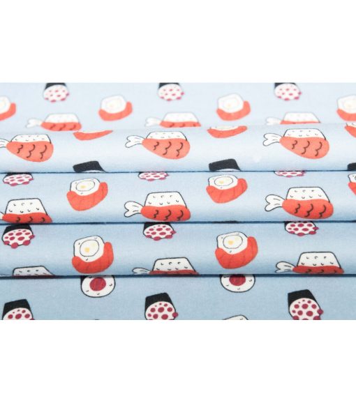 Super Snuggle Tossed Sushi Flannel Fabric - Image 4