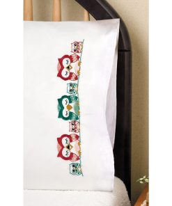 Tobin 30 x 20 Owls Stamped Embroidery Pillowcases 2pk