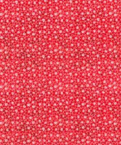 Fabric Traditions Floral on Red Cotton Fabric by Keepsake Calico