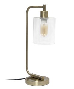 All The Rages 19 Iron Desk Lamp With Glass Shade