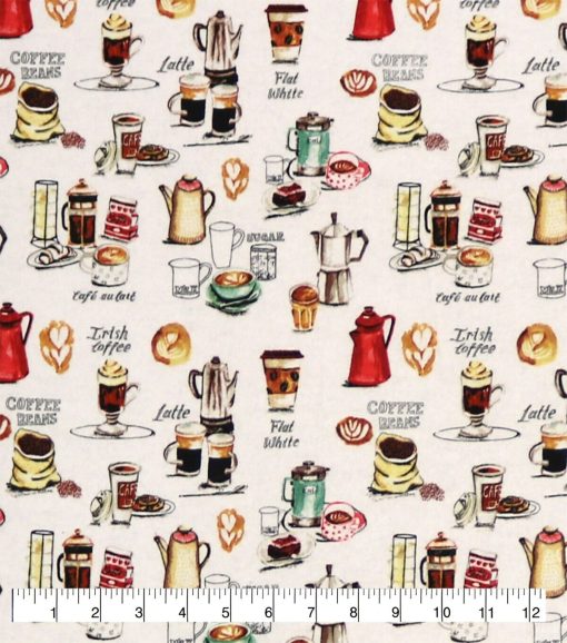 Coffee Super Snuggle Flannel Fabric - Image 2