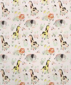 Jungle Animals in Grass Super Snuggle Flannel Fabric