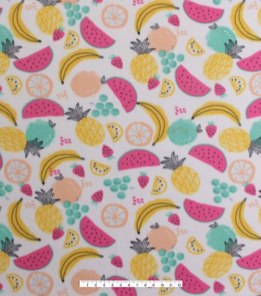 Summer Fruit Blizzard Fleece Fabric - Image 2
