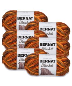 Bernat Blanket 108yds Super Bulky Polyester Yarn 6 Bundle