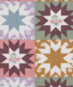 Quilted Patchwork Anti Pill Fleece Fabric