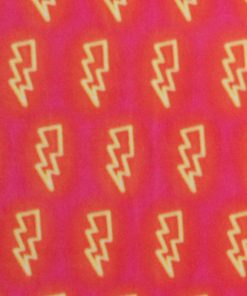 Lightning on Pink Anti Pill Fleece Fabric