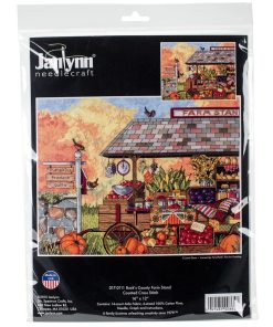 Janlynn 16 x 12 Buck s County Farm Stand Counted Cross Stitch Kit