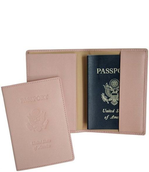 RFID Blocking Black Lettered Passport Case - Image 6
